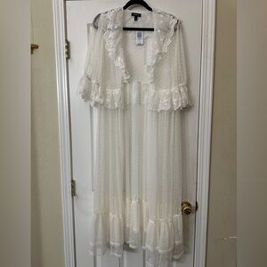 Torrid Lace Ruffle Tier Kimono